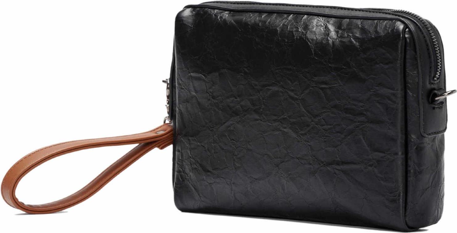 Fashion Man'S Clutch Bag Pu Leather Rectangle Wallet Key Bag