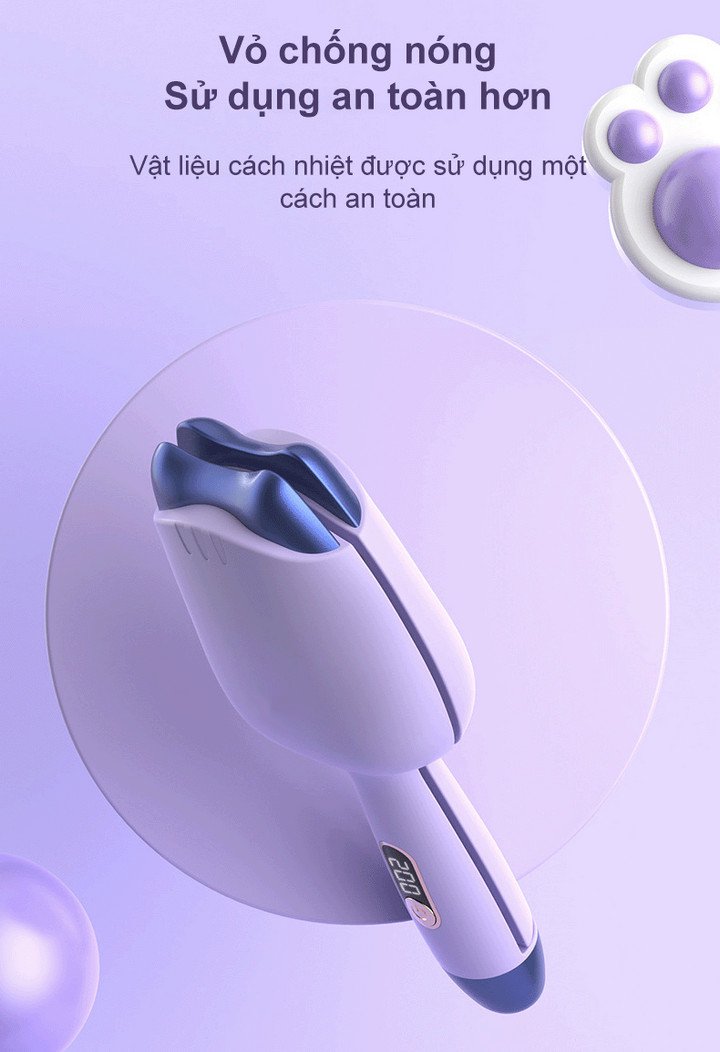 Máy Uốn Tóc Jung Su Chăm Sóc Tóc Ion Âm , Kiểm Soát Nhiệt - Home and Garden