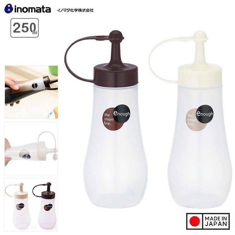 Chai đựng gia vị, nước sốt Inomata Enough (250ml/360ml) - Hàng nội địa Nhật Bản |#nhập khẩu chính hãng| |#Made in Japan