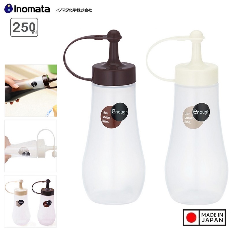 Chai đựng nước sốt Inomata Enough 250ml (S) - Hàng nội địa Nhật Bản nhập khẩu chính hãng