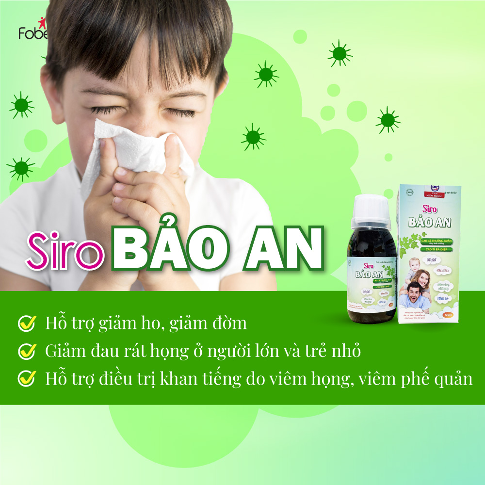 Siro Ho Bảo An Hỗ Trợ Giảm Ho Đờm Đau Rát Họng - Chai 125ml