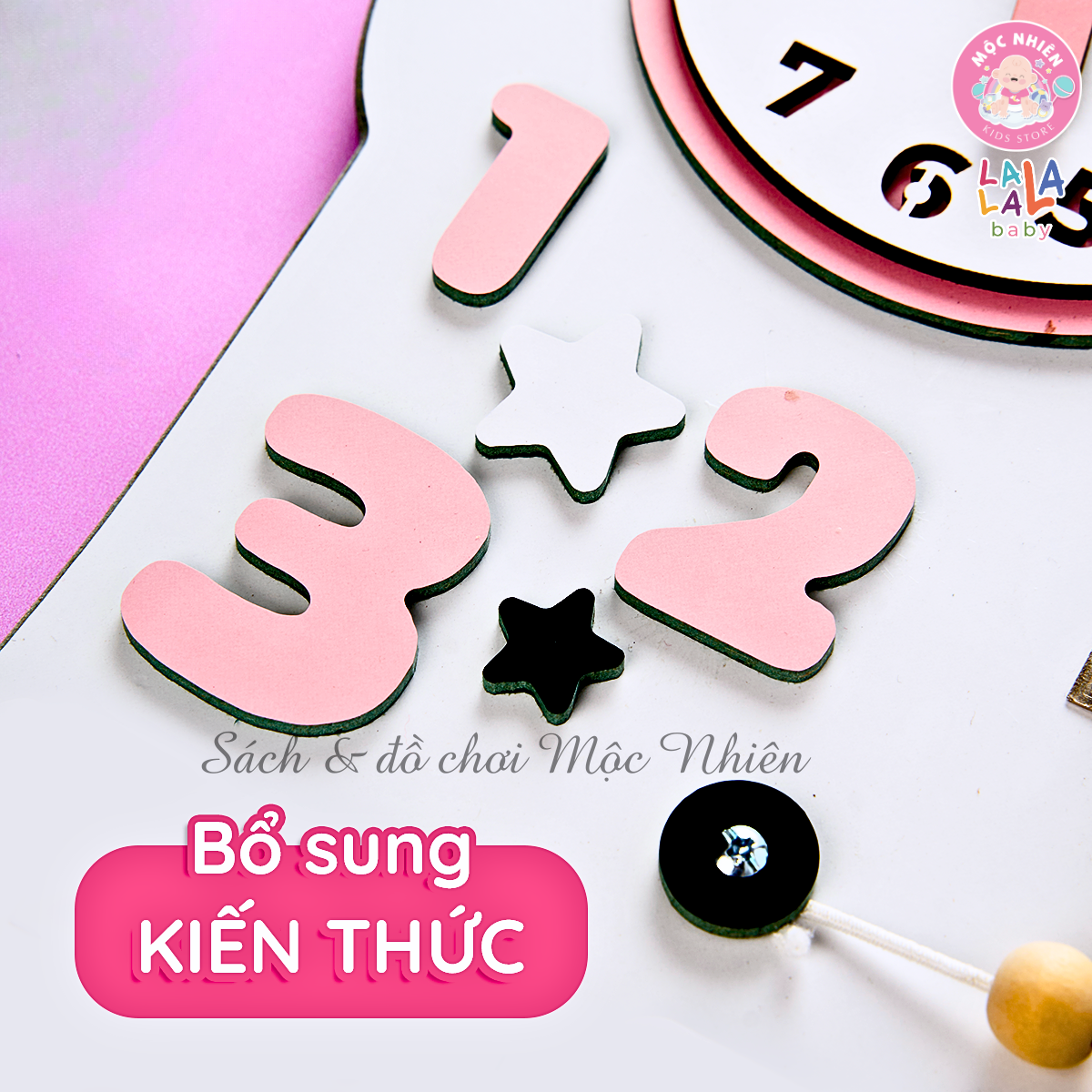 Bảng bận rộn Busy board MỚI 2024 rèn luyện vận động tinh Lalala baby, kích thước 40x50x5cm. CÓ BẢO HÀNH, LỖI 1 ĐỔI 1