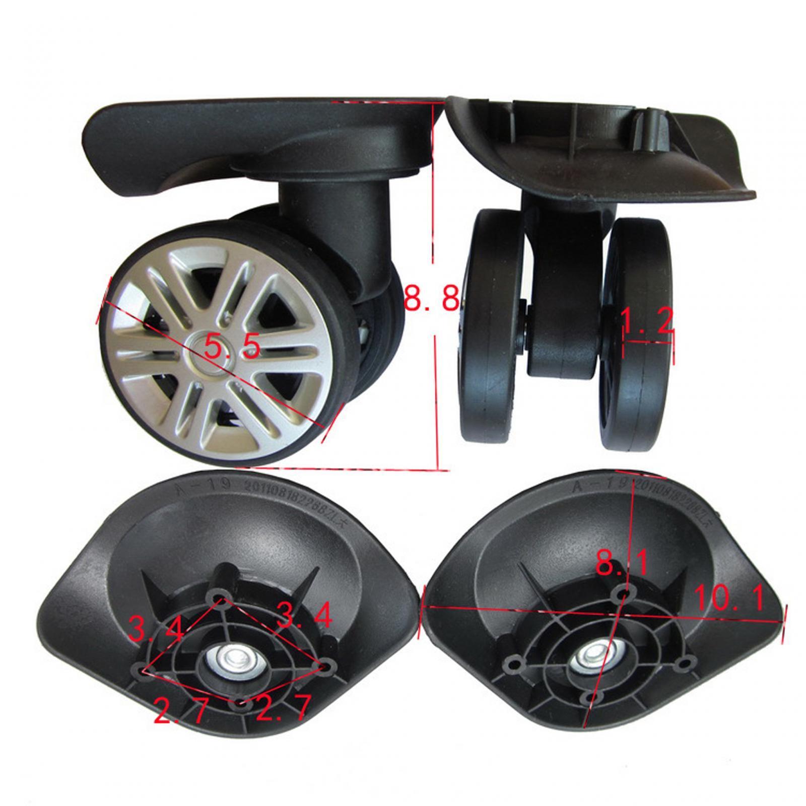 2x Replacement Luggage Suitcase Wheels for Trolley Case Luggage Box Luggage