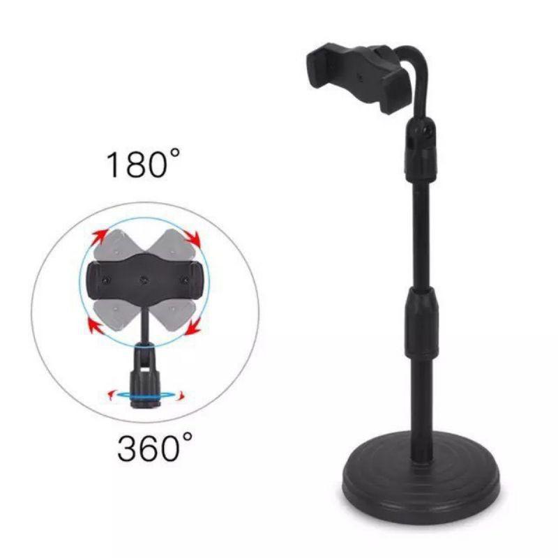 Giá Đỡ Điện Thoại Để Bàn Livestream, Xem Video - Xoay 360 Độ