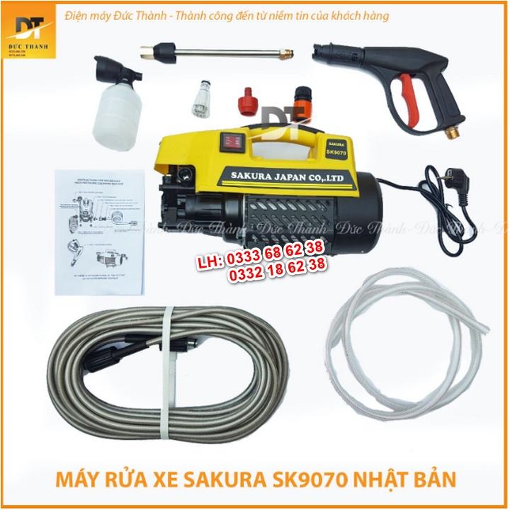 Máy rửa xe SAKURA japan. Công suất 3000W.