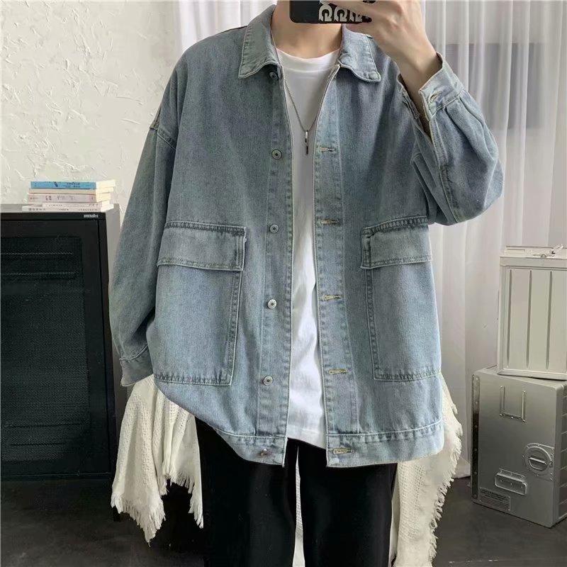 Áo Khoác Denim Tay Dài Thời Trang Dành Cho Nam