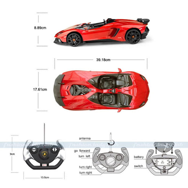 Đồ Chơi Điều Khiển RASTAR Xe Lamborghini Aventador J R57500