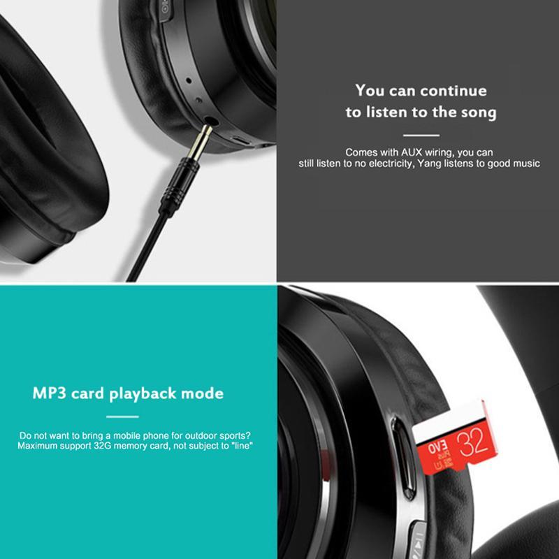 Tai Nghe Trùm Đầu Bluetooth Không Dây Chất Lượng Cao B39 Cho PC/Điện Thoại Thông Minh