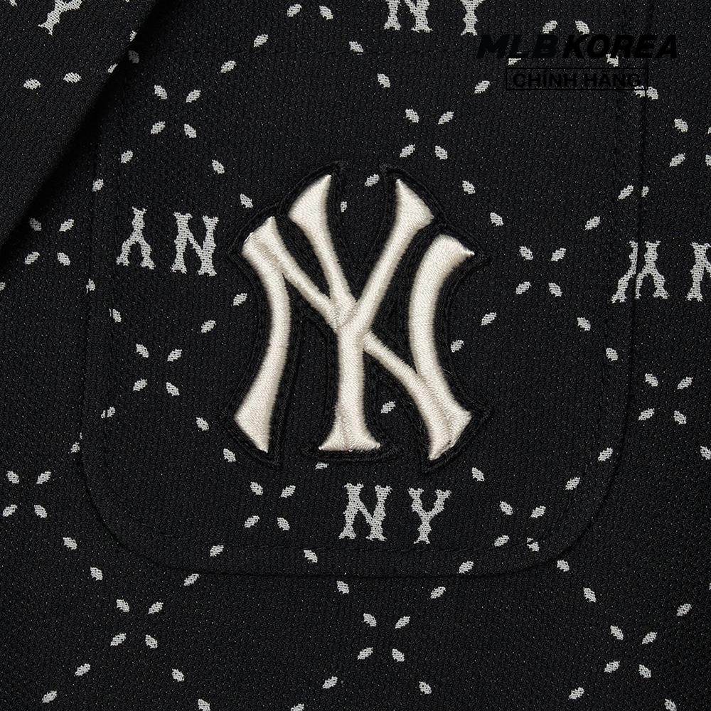 MLB - Áo khoác blazer nữ tay dài phối nút cài Diamond Monogram 3FJKM0131