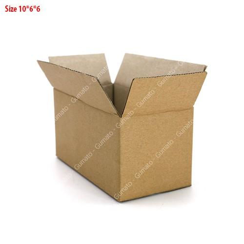 Hộp giấy P11 size 10x6x6 cm, thùng carton gói hàng Everest