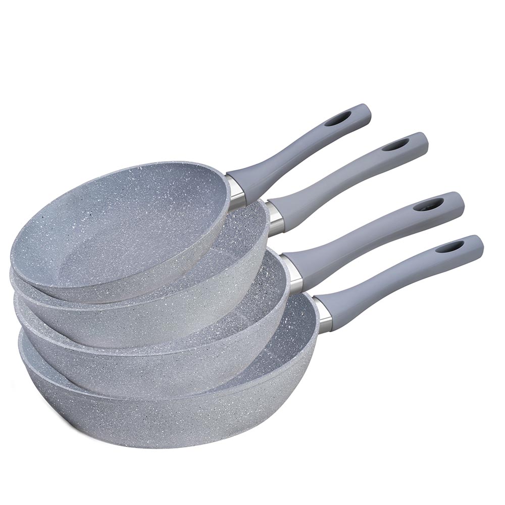 Chảo vân đá đáy từ chống dính CAO CẤP GreenCook Size 20 22 24 26 28 30cm