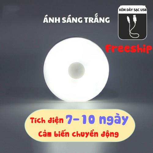 Đèn LED cảm ứng trong đêm có người đi qua tự động sáng, sử dụng pin sạc cao cấp, tặng cáp sạc