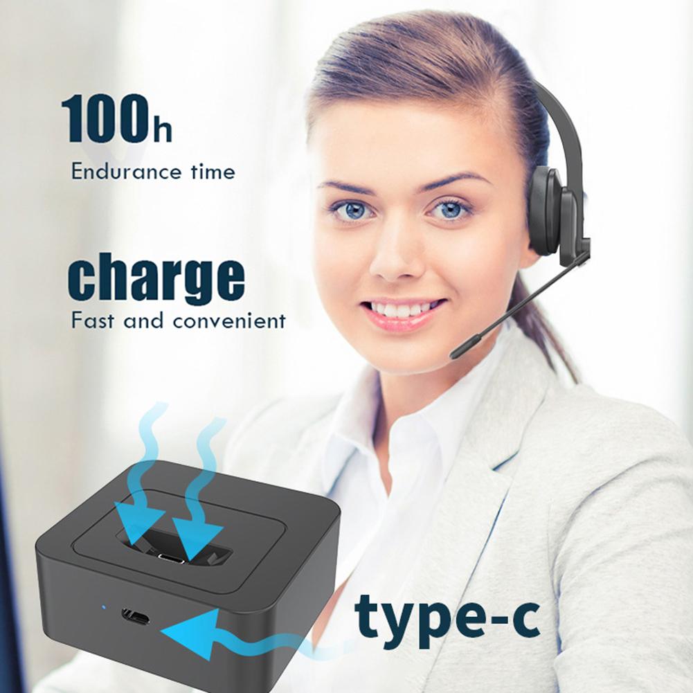 Không Dây Tai Nghe Điện Thoại Dành Cho Máy Tính Laptop Gọi Trung Tâm Máy Tính Văn Phòng Chống Ồn Dịch Vụ Khách Hàng Tai Nghe Có Micro