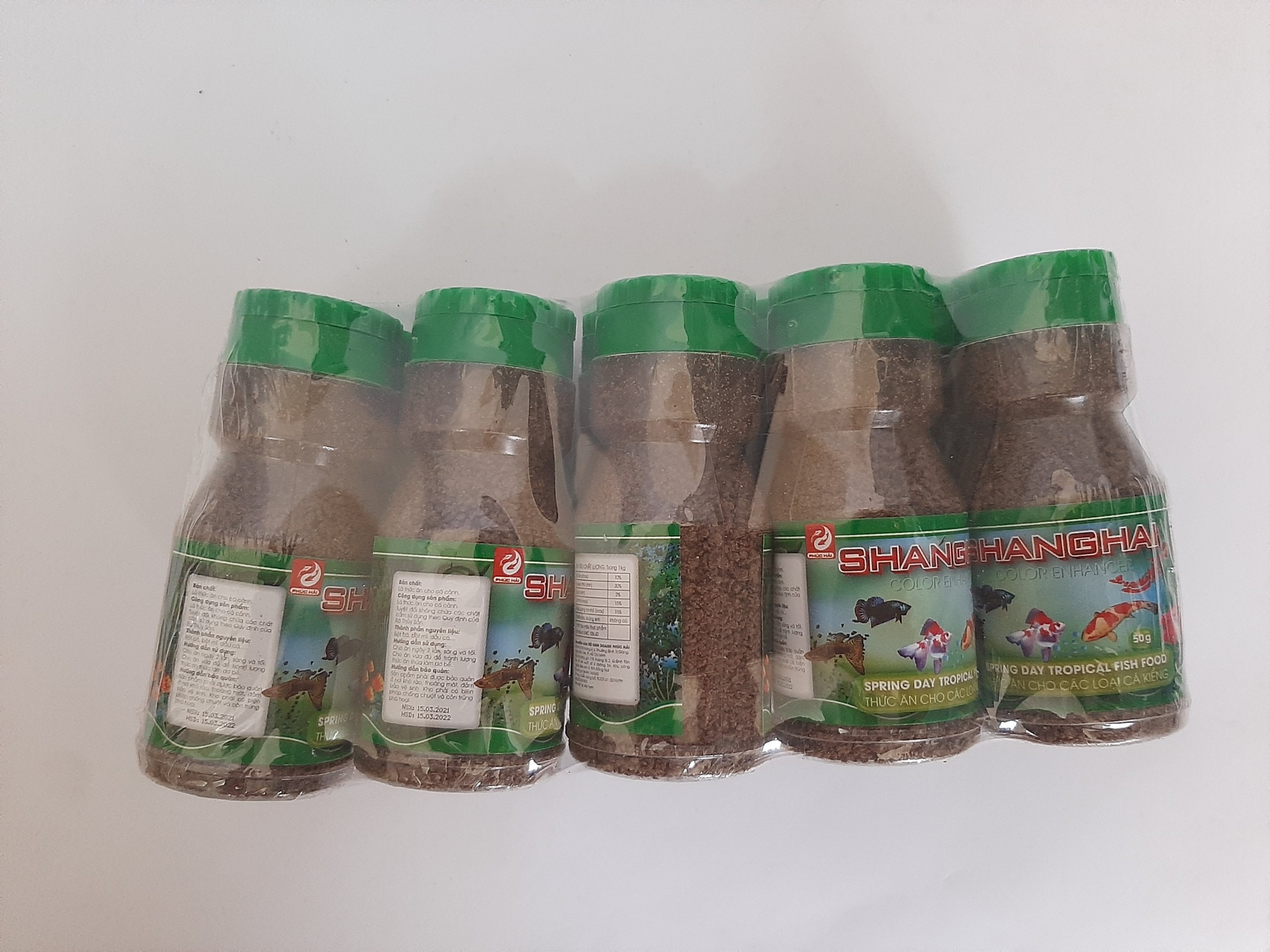 Thức ăn cho cá shanghai dạng mảnh nhỏ 50g