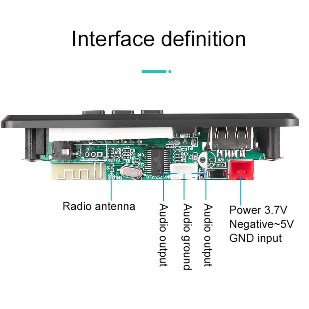 Bảng mạch giải mã âm thanh Mp3 bluetooth 5.0 Aux usb cho xe hơi
