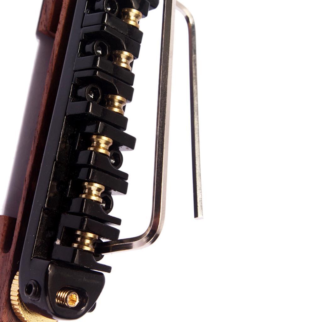 ARCHTOP JAZZ GUITAR BRIDGE WITH ROLLER SADDLES, ROSEWOOD BASE
