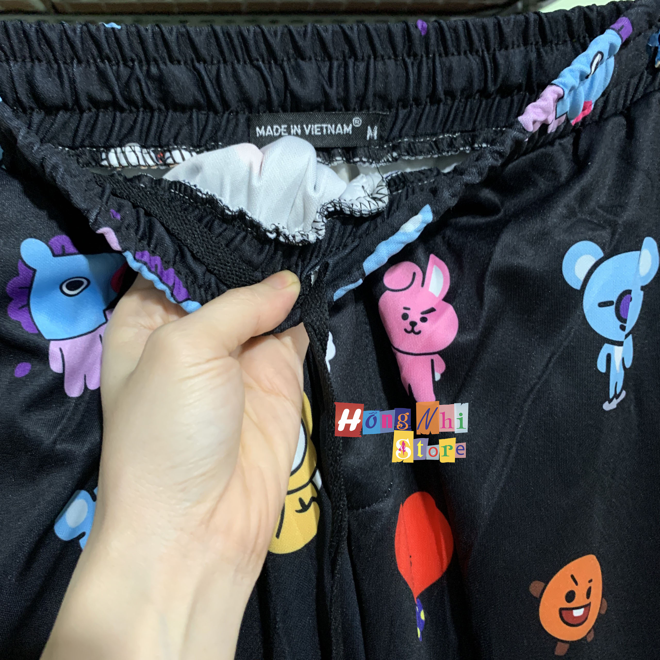 Quần Hoạt Hình Dài Dây Rút Lai BT21 BTS Cartoon Pant Oversize Ulzzang Unisex - MM