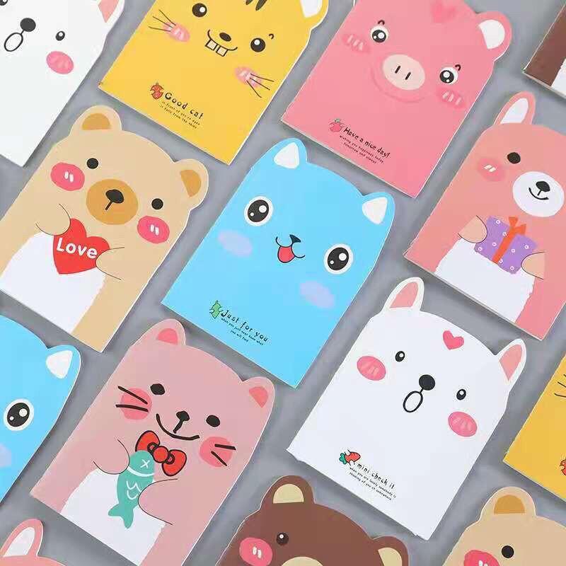 Sổ tay mini hình động vật dễ thương