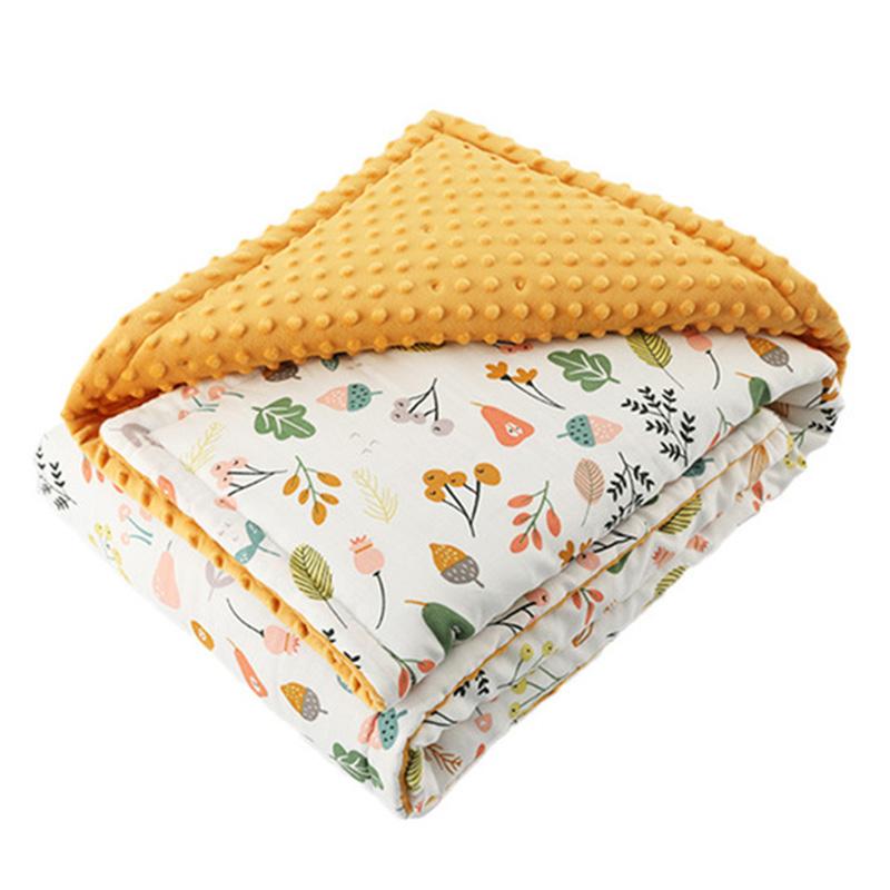 Cho Bé Bộ Chăn Ga Gối Cotton Swaddle Cho Bé Sơ Sinh Giường Trẻ Sơ Sinh Trẻ Em Chần Gòn Đầm Bọc Hoạt Hình Cho Bé Chăn Ga Gối