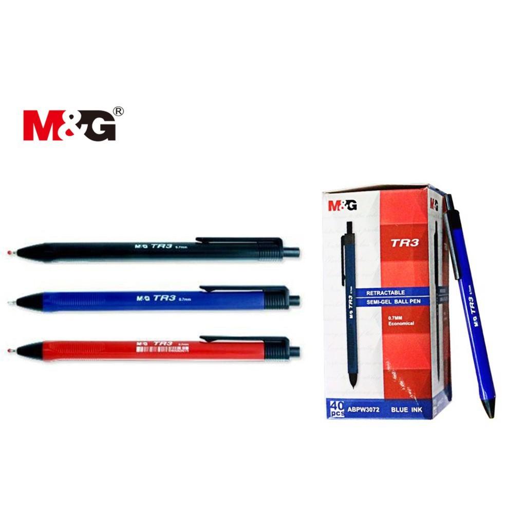 Bút Bi M&amp;G TR3 (xanh,đỏ,đen) siêu trơn, đều mực