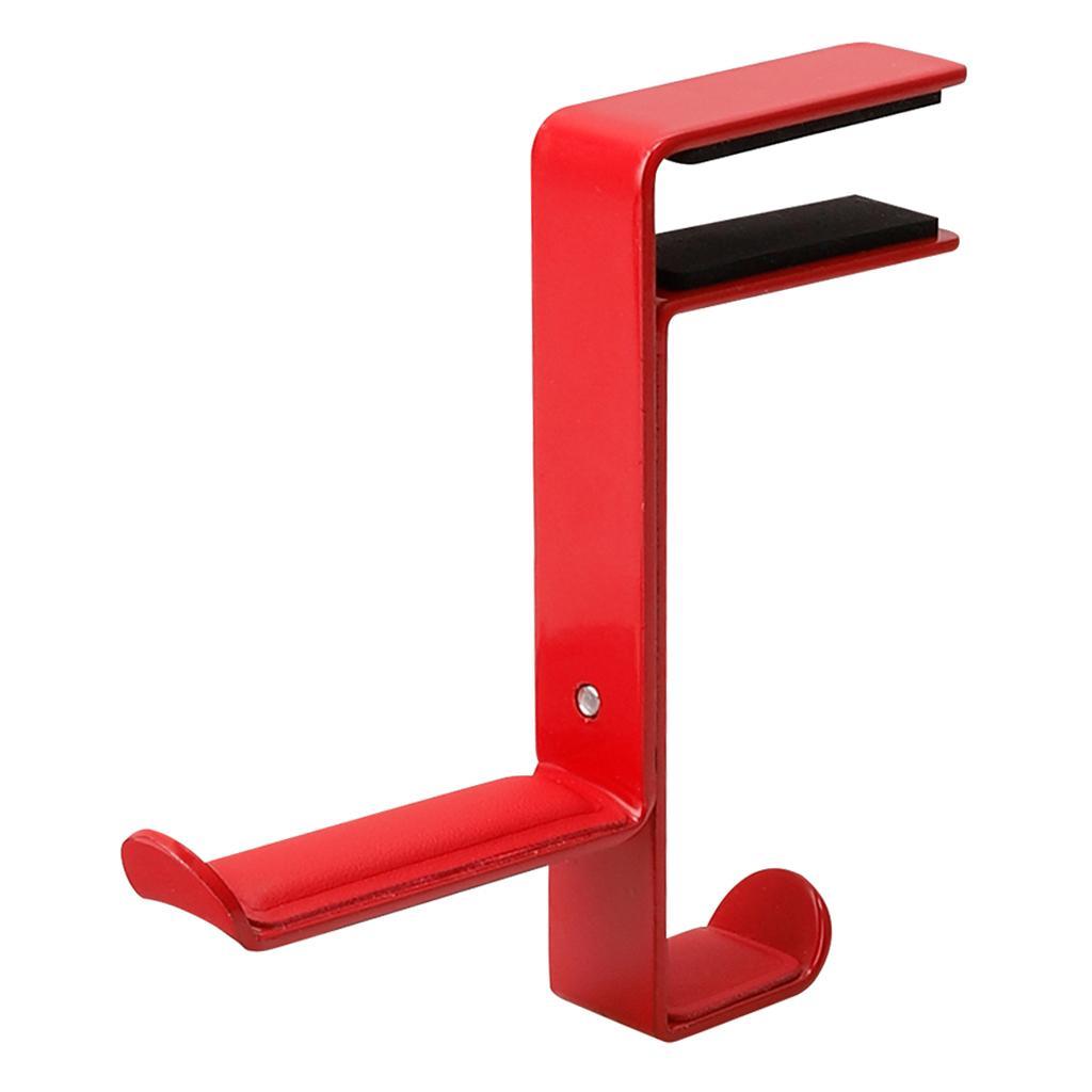 Headphone stand hanger hook headset clever under desk with curved end