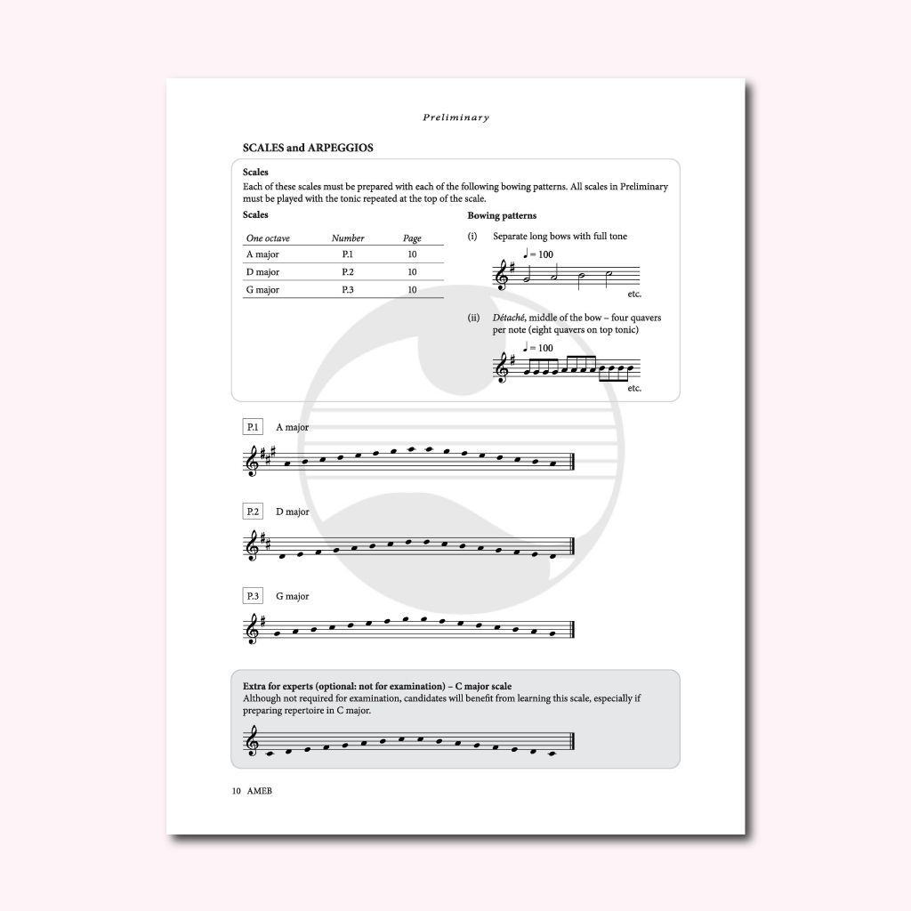 Sách Luyện Kỹ Thuật Violin AMEB - 2021 Violin Technical work