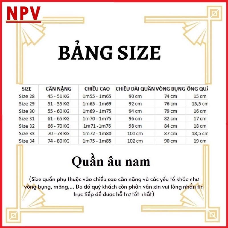 Quần âu nam, quần baggy đen co dãn ôm ống côn vải chống nhăn cao cấp không bai, xù