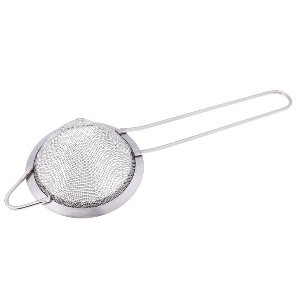 Stainless Steel Fine Mesh Strainer Bowl Drainer Sieve Colander Sifter 7/9/12/14/16/18cm