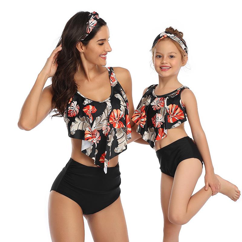 Phù Hợp Với Họ Mẹ Bơi Bikini 2020 Nữ, Có Phụ Nữ Đồ Bơi Trẻ Em Kid Cho Bé Bãi Biển Đồ Bơi Biquini Infantil