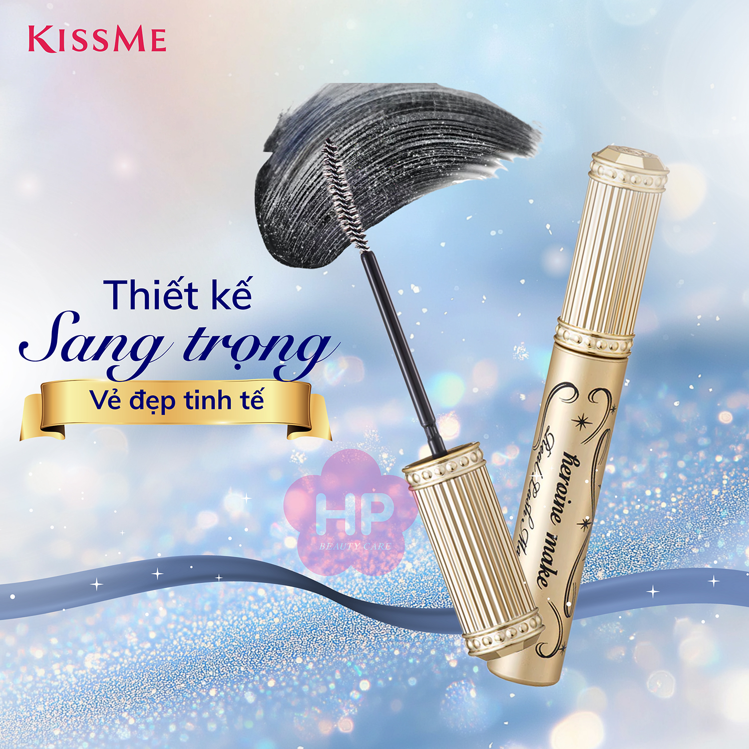 Phiên Bản Hoàng Gia Đặc Biệt Mascara Màng Film Cải Tiến Siêu Chống Trôi Làm Cong Và Dài Mi Màu Đen Tuyền Kissme Heroine Make Real Lash Mascara Advanced Film L25 #20 6 G
