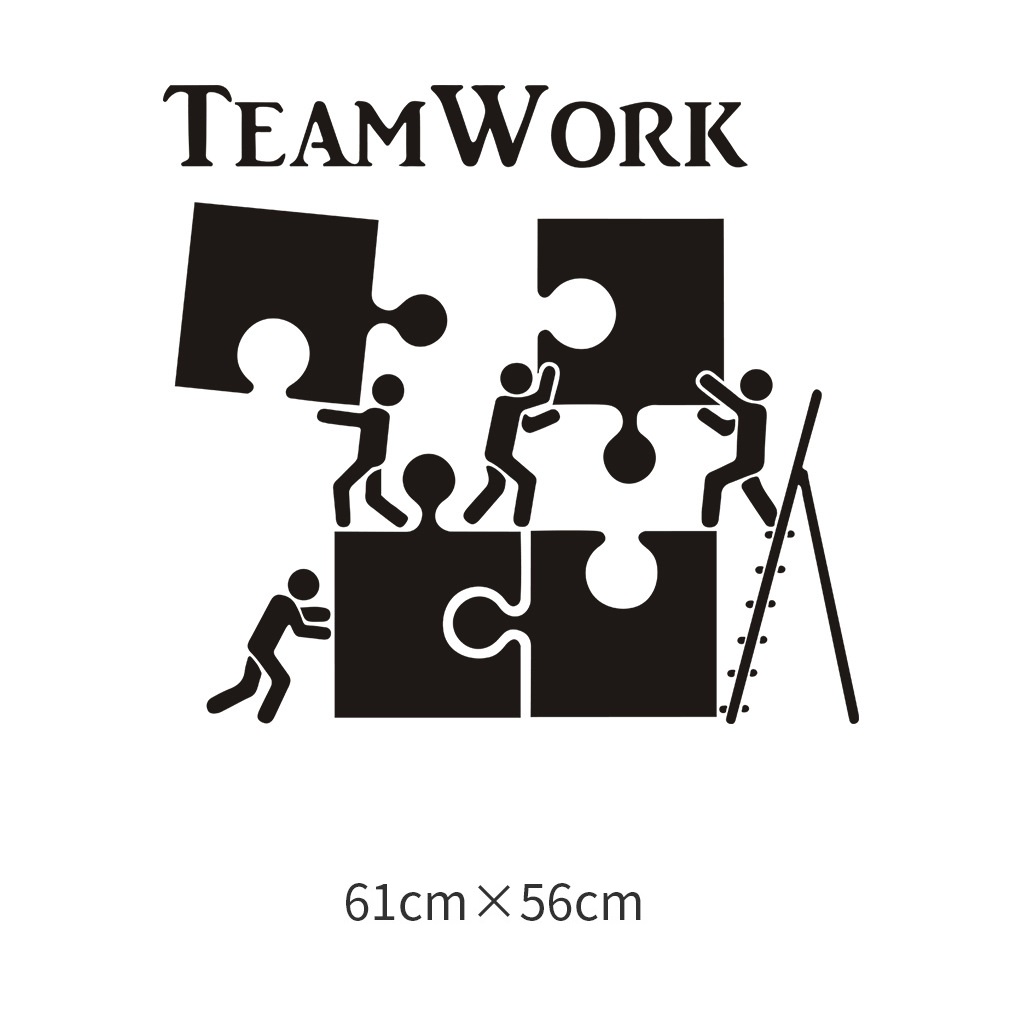 Decal trang trí văn phòng Team Work - decal dán tường Team Work đẹp