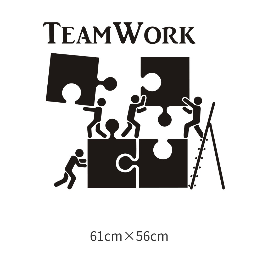 Decal trang trí văn phòng Team Work - decal dán tường Team Work đẹp ( 56 x 61 cm)