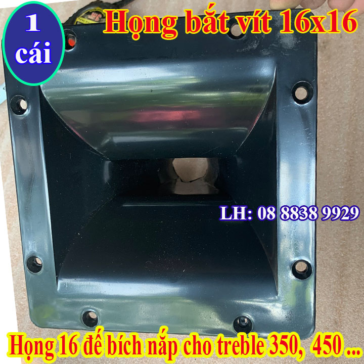 HỌNG LOA TREBLE KÈN 450 16X16 - PHỄU LOA TREBLE BẮT VÍT - GIÁ 1 CHIẾC