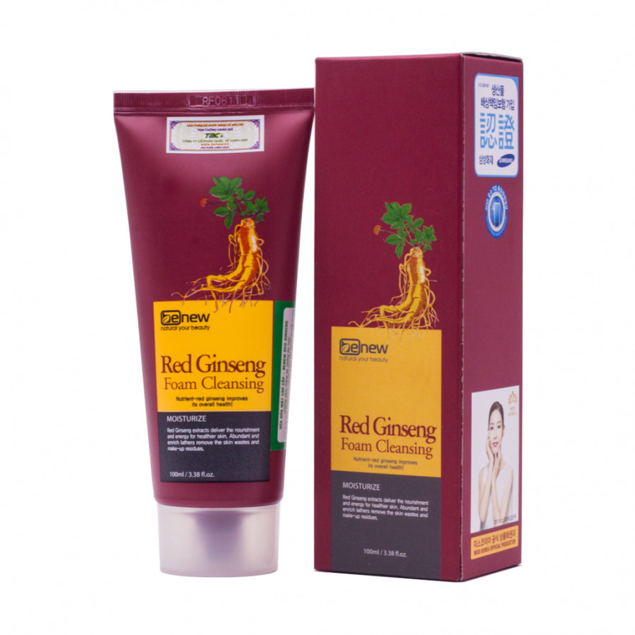 Sữa rửa mặt cao cấp Hồng Sâm Benew Red Ginseng (100ml)-Hàng chính hãng