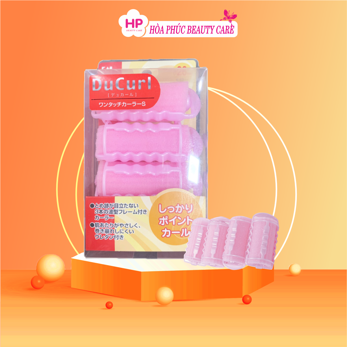 Lô Cuốn Tóc Làm Từ Nhựa Dẻo Cao Cấp Kai 000HC-0644 (Set 3 Cái) (Combo Cuốn Tóc Và Set 24mL)