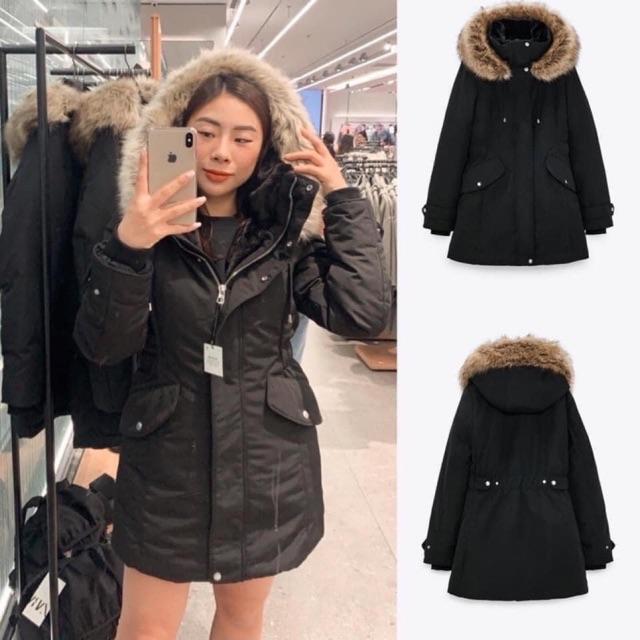 Áo khoác parka  cúc cài sau siêu dày siêu ấm lót lông cực đẹp hàng newww hot trend