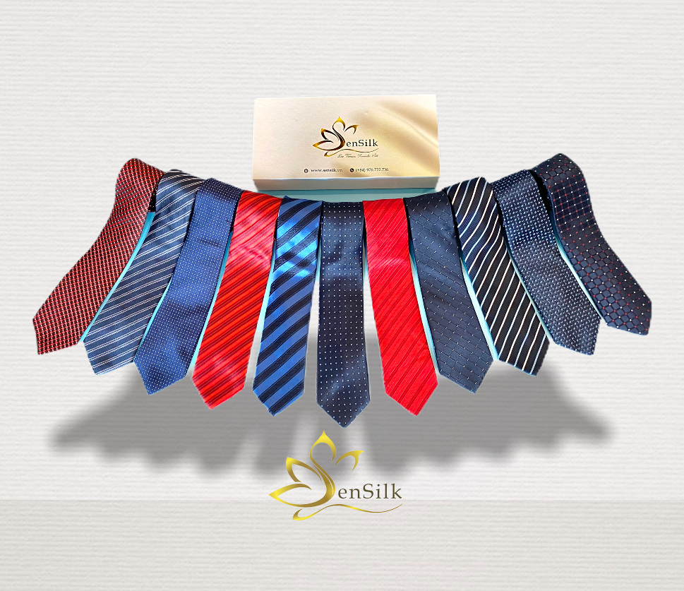 Silk Cravat – Cà Vạt Lụa SenSilk CAVATS05 – Quà Tặng Đối Tác