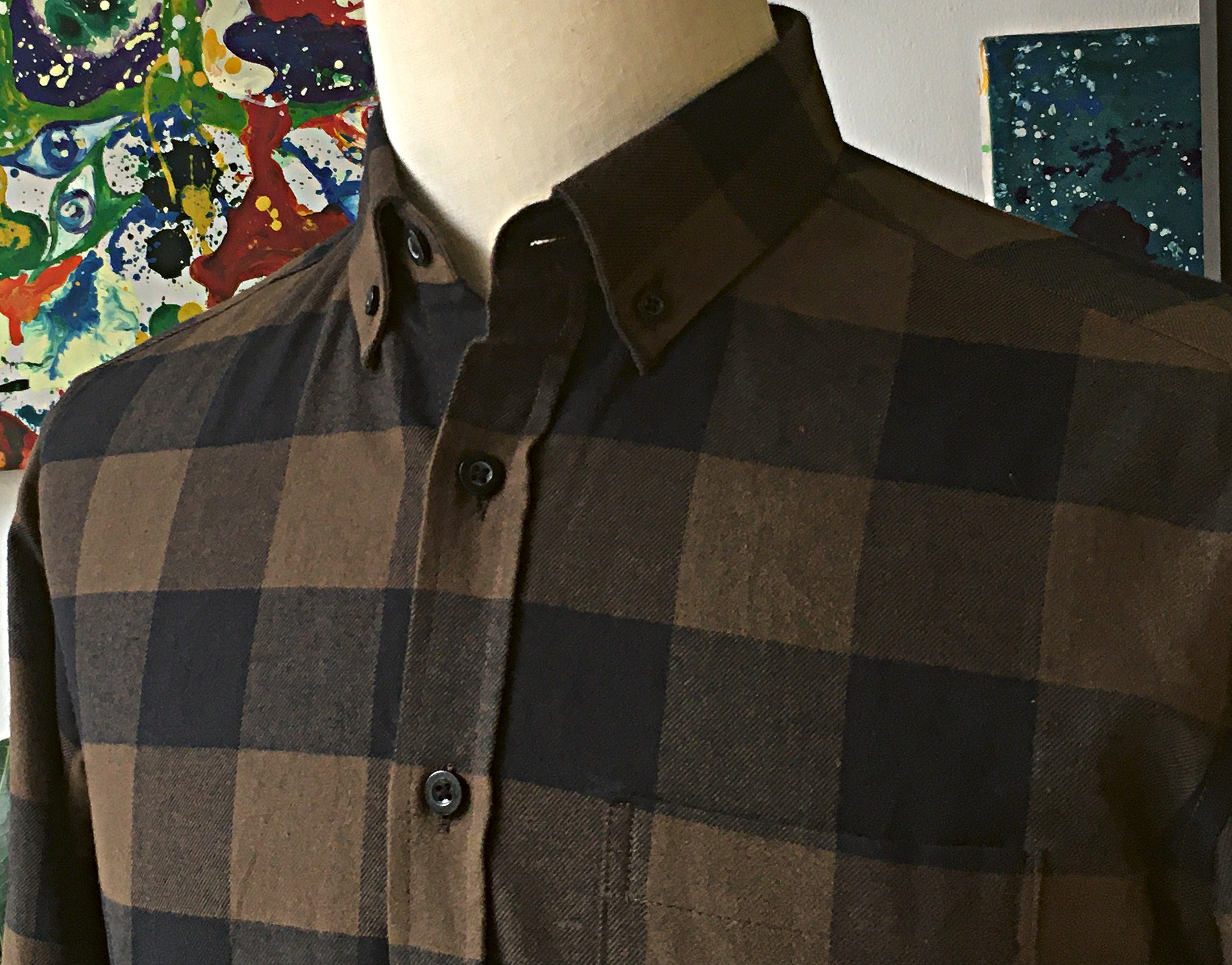 Áo sơ mi Nam Flannel Shirt Ngầu Store, chất cotton dạ 100%, mềm, thấm hút mồ hôi, phóng khoáng