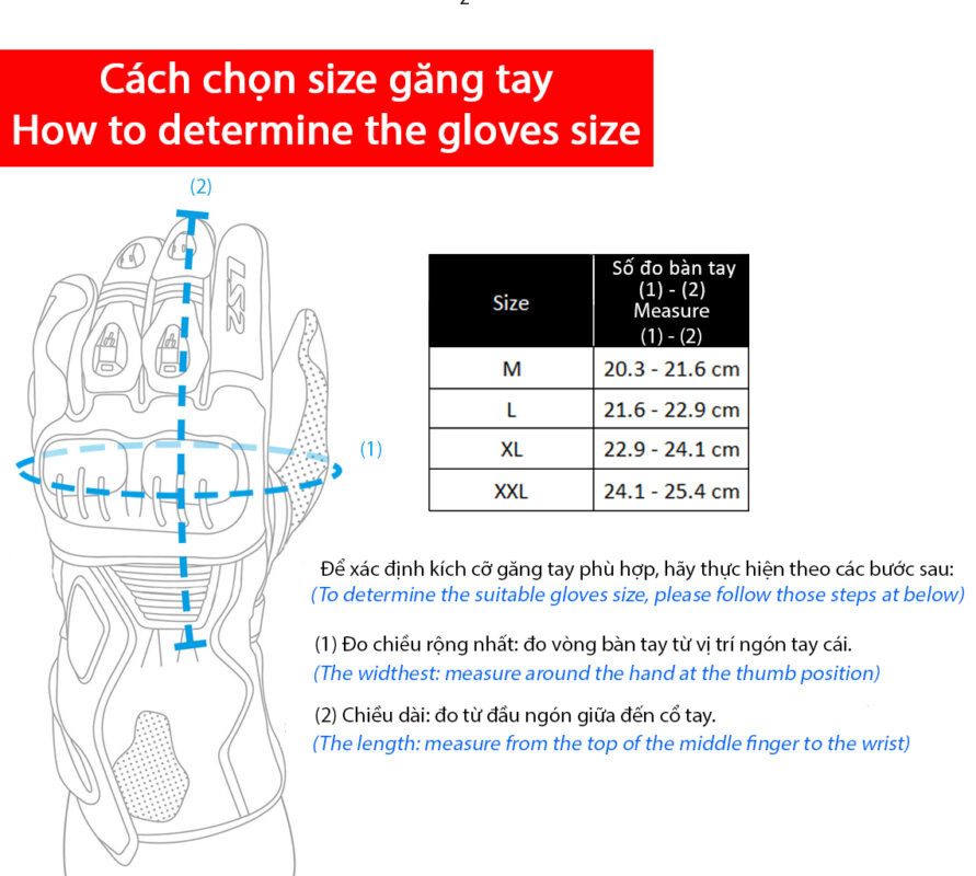 Găng Tay Xe Máy LS2 JET II MAN – Cao Cấp, Cảm Ứng, Chống Nước