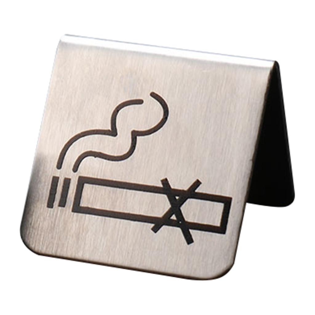 Stainless Steel No Tent Warning Sign Reminder