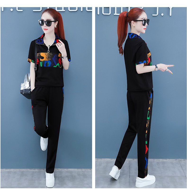 BỘ THUN THỂ THAO HỌA TIẾT GỢN SÓNG KHÓA KÉO