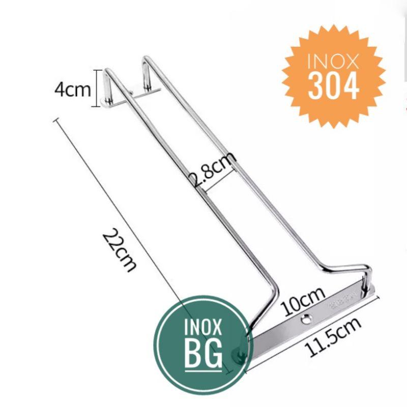 Treo ly, gài ly 1/2/3 hàng bắt trần cho tủ sâu 22cm
