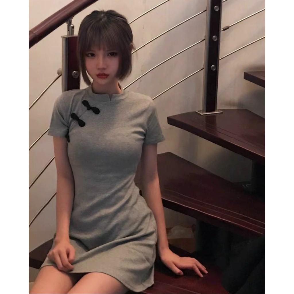 ĐẦM THUN CÔ CÁI TRUNG HOA 2021 - VẢI THUN COTTON CỰC XINH