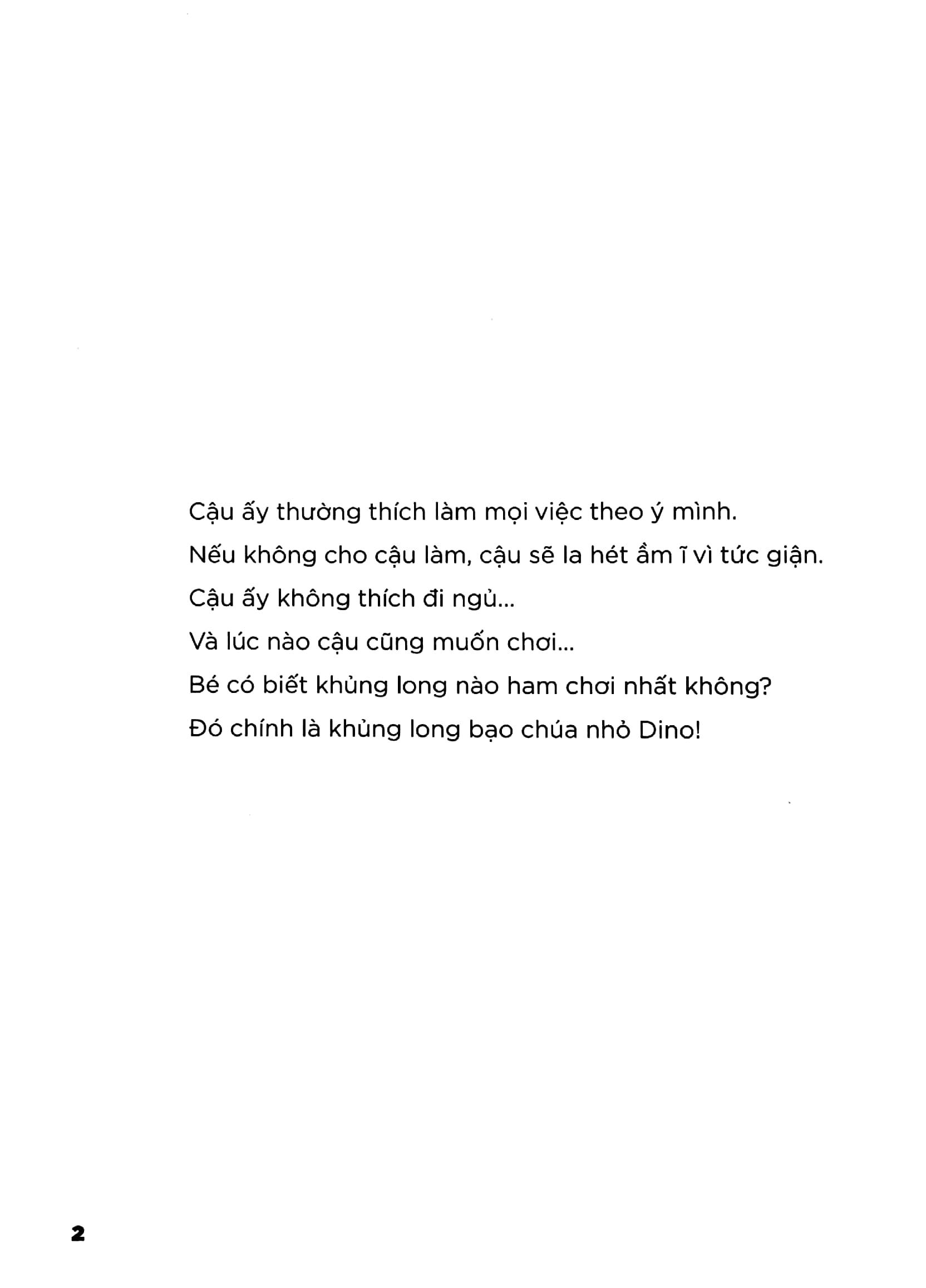 Dino Bướng Bỉnh - Không Chịu Đi Ngủ (Tái Bản 2023)