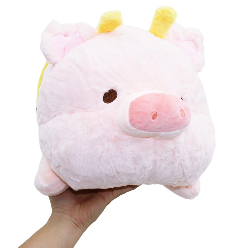 Thú Bông Heo Hồng Mặc Quần Ong Vàng 55 cm - ZooZoo 55520