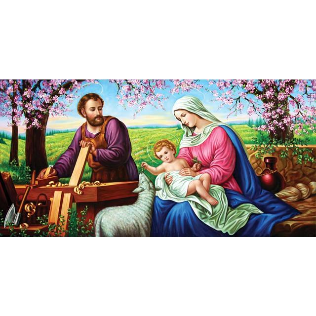 tranh treo tường Gia đình thánh gia in DECAL , kt 80x160 - 1