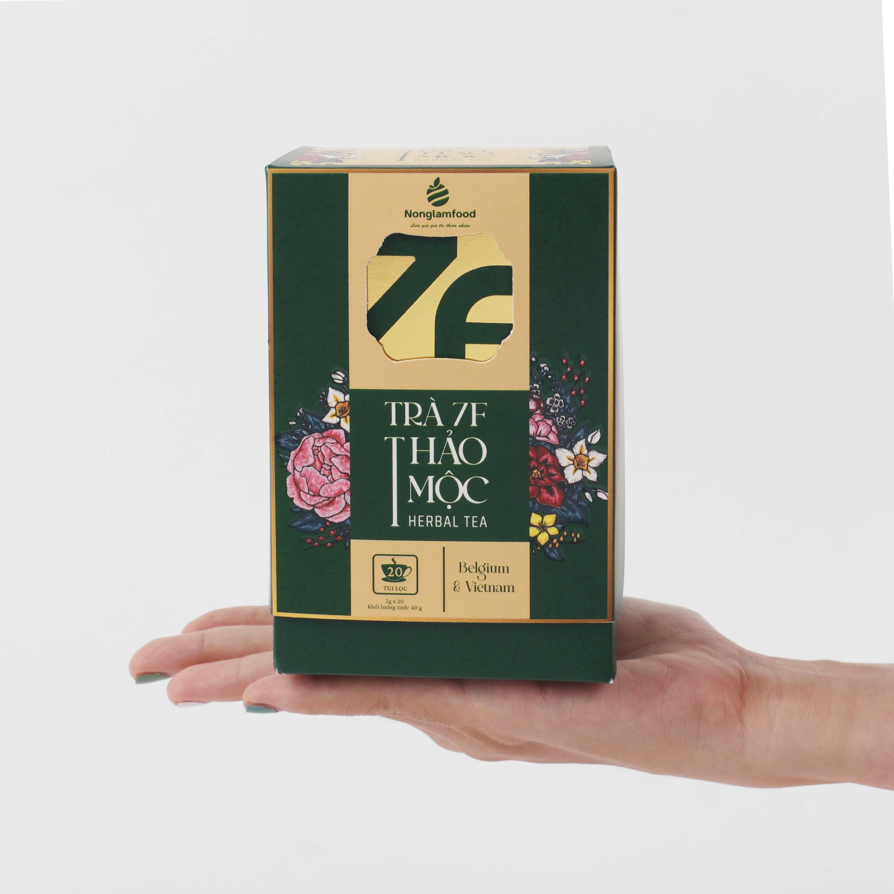 Trà Thảo Mộc 7F Nonglamfood 40g (20 gói x 2g)/hộp - 7F Herbal Tea