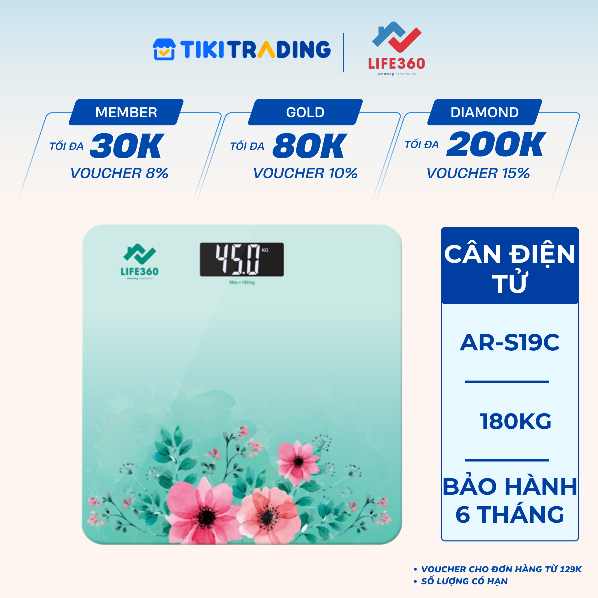 Cân sức khỏe Life360 AR-S19C