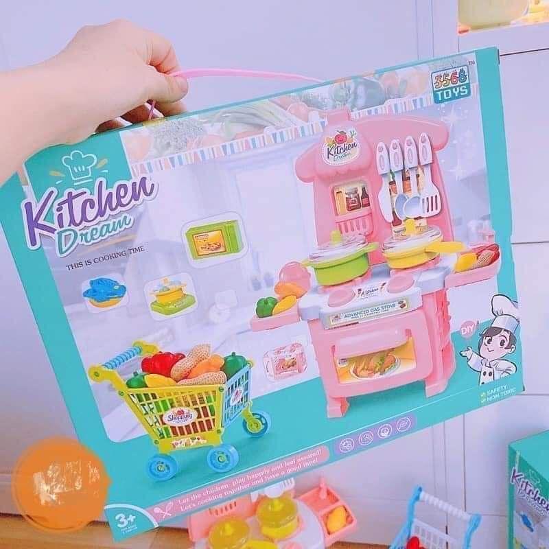 Đồ chơi nấu ăn Kitchen Dream cho bé, siêu thị nhà bếp mini. Doreamon Shop