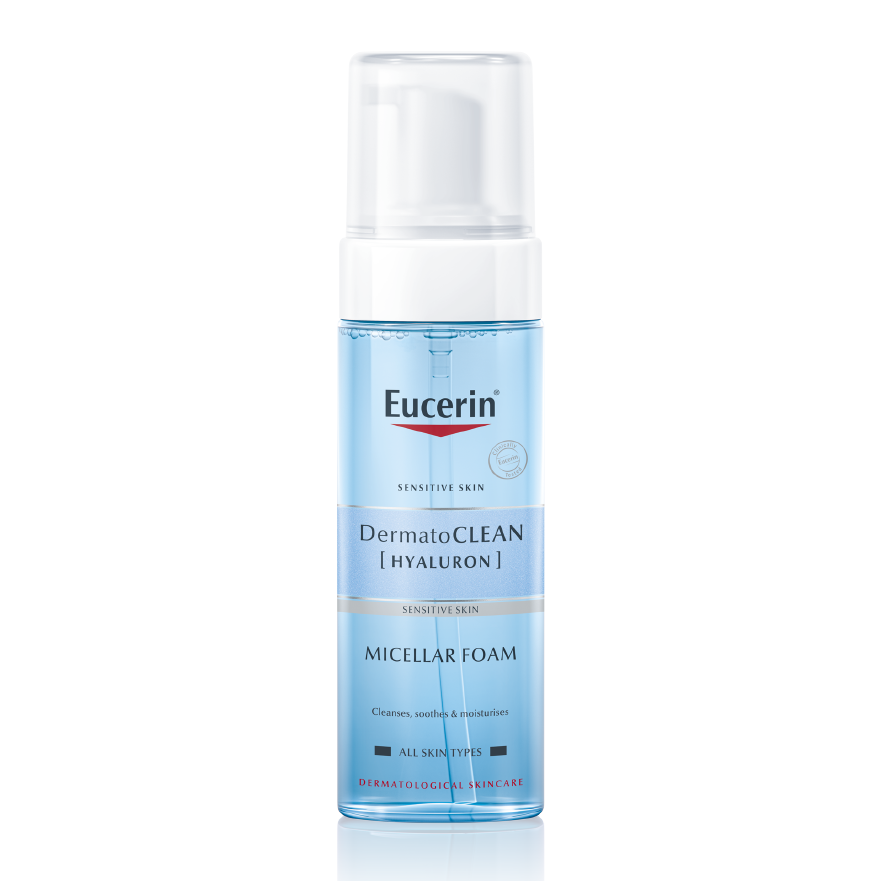 Bọt Tẩy Trang Eucerin Dermato Clean Hyaluron Micellar Foam 150ml